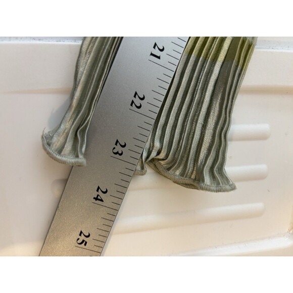 Vintage Jeanne Marc Designer Gown Dress 4/6 Accordion Pleated Art Deco Ethereal - Picture 7 of 16